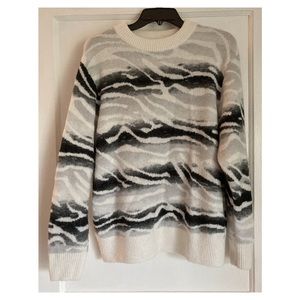 A New Day • Zebra Print Sweater • Size Large